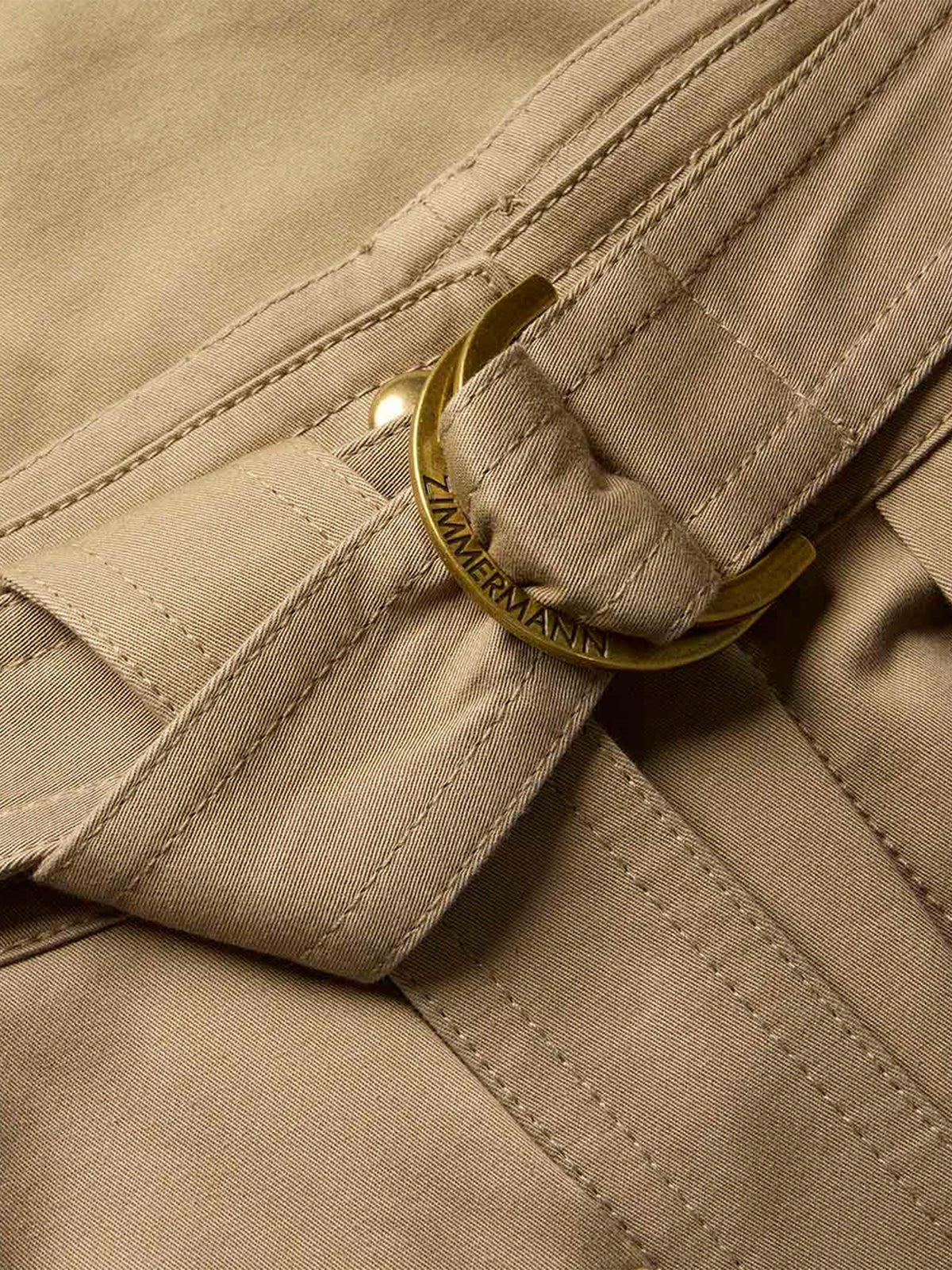 Zimmermann Utility-Minirock Clash Drill für Damen Khaki