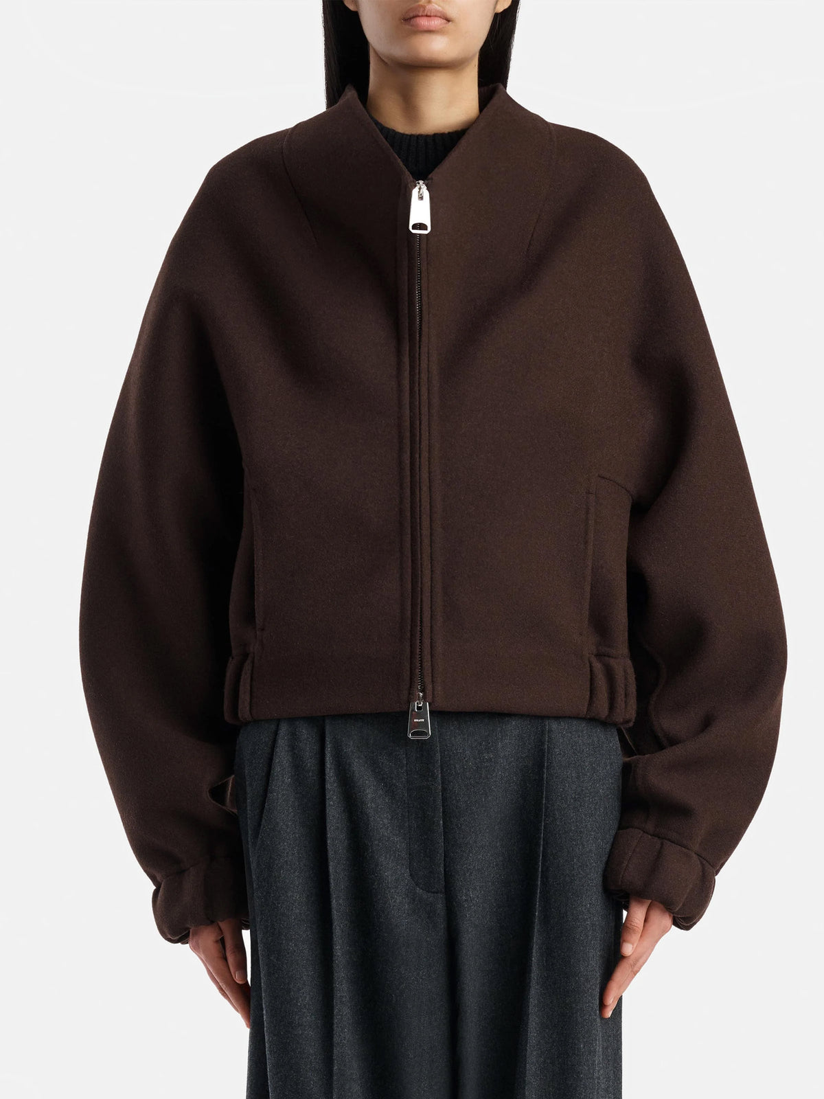 Khaite Jacke Ixin aus Woll-Doubleface für Damen Dunkelbraun