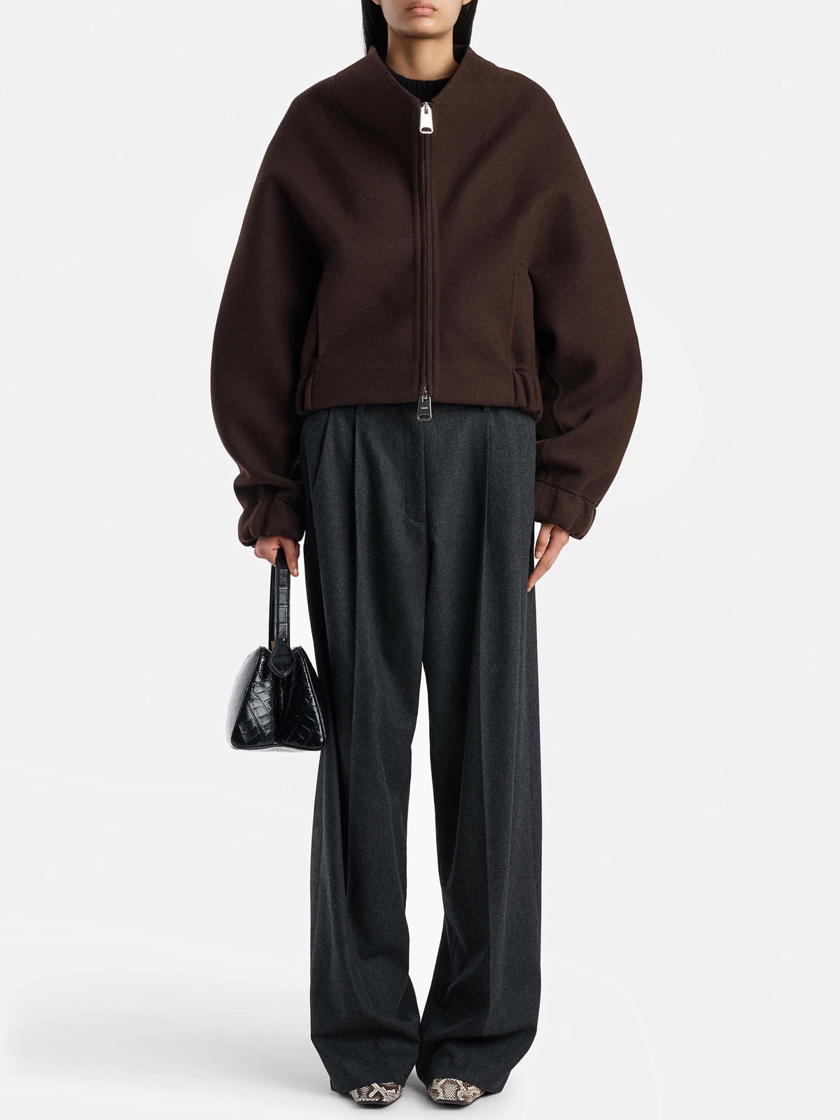 Khaite Jacke Ixin aus Woll-Doubleface für Damen Dunkelbraun