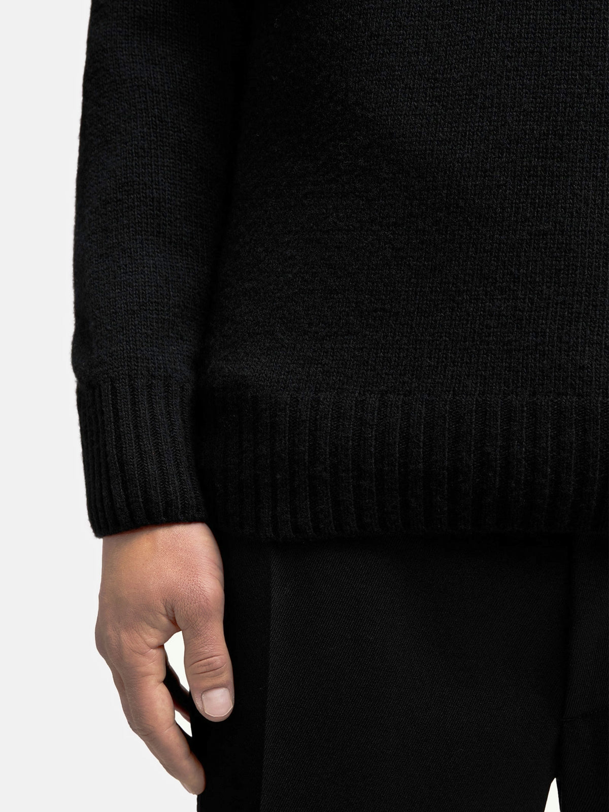 Moncler Pullover aus Wolle und Kaschmir für Herren Schwarz
