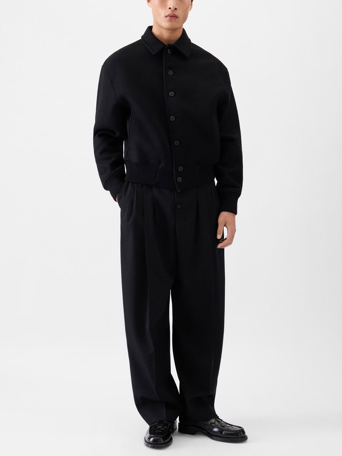 Jacquemus Woll-Bomberjacke Feltro für Herren Schwarz