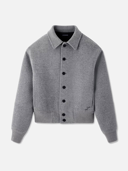 Jacquemus Woll-Bomberjacke Feltro für Herren Grau
