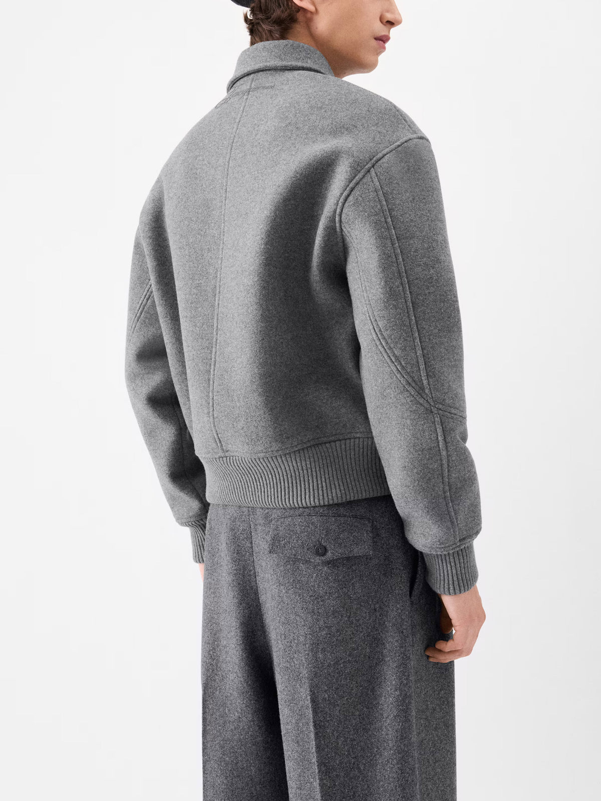 Jacquemus Woll-Bomberjacke Feltro für Herren Grau