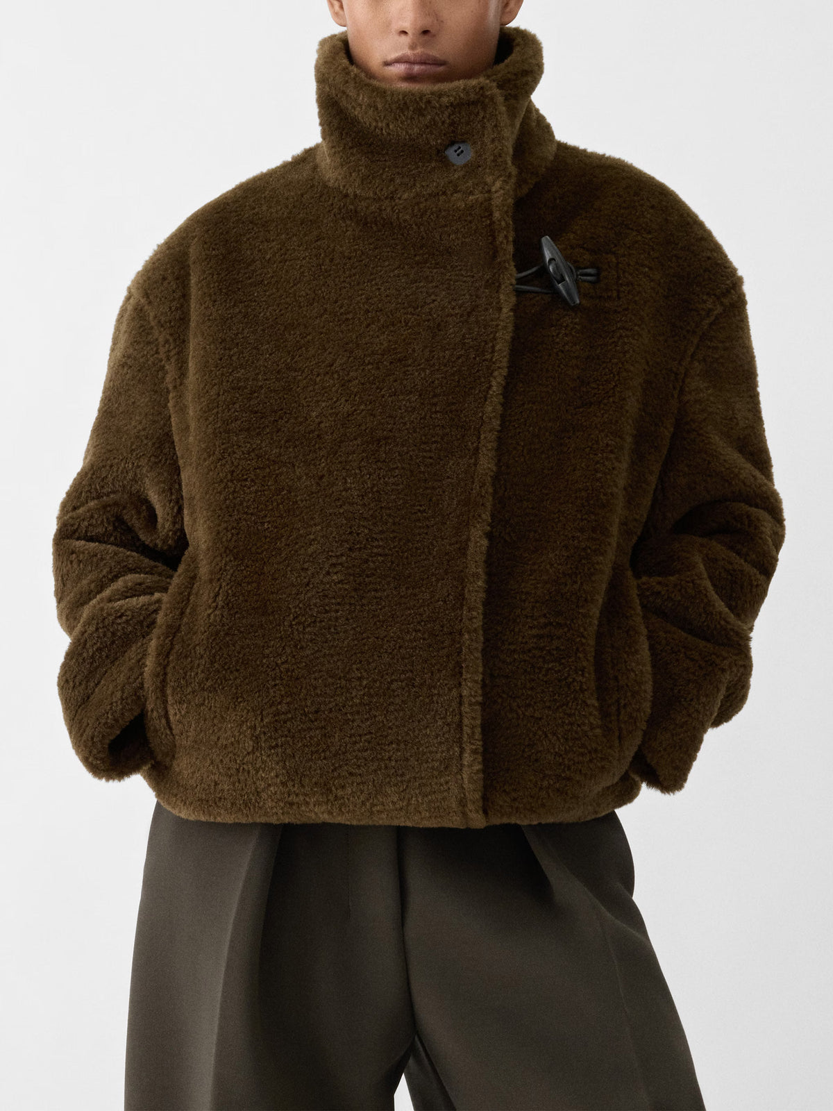 Jacquemus Kunstfelljacke Fernando für Damen Dunkles Khaki