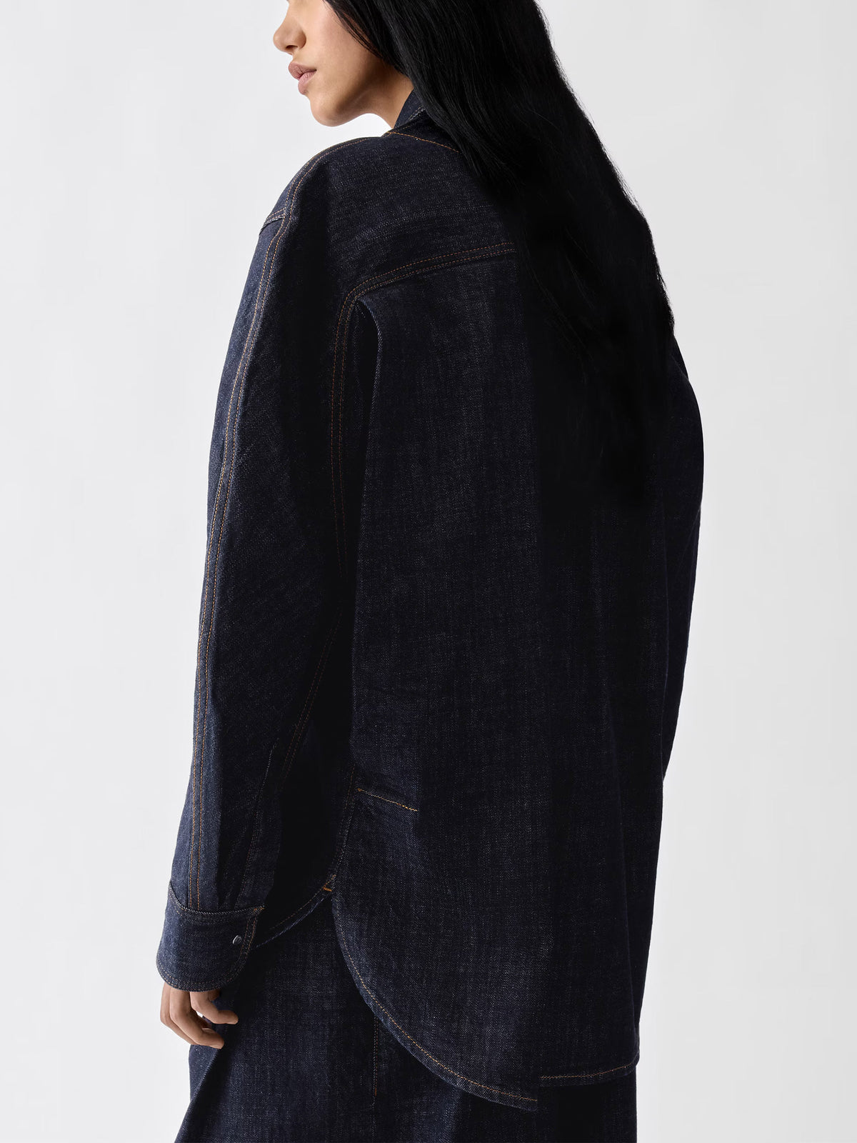 Jacquemus Oversized-Jeanshemd Citta für Damen Dunkelblau