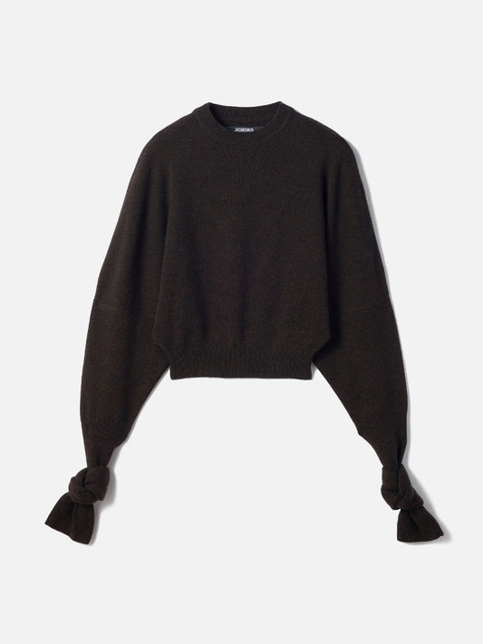 Jacquemus Pullover Fiocco aus Kaschmir-Mix für Damen Dunkelbraun