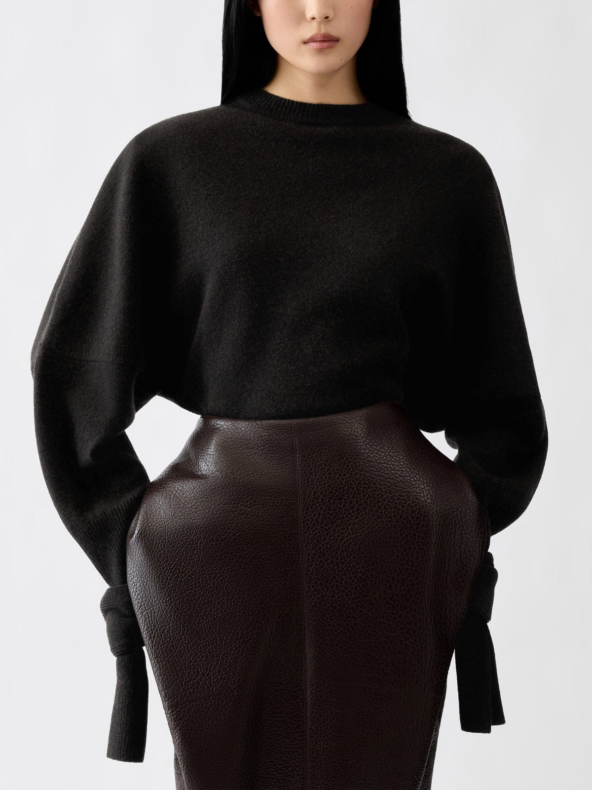 Jacquemus Pullover Fiocco aus Kaschmir-Mix für Damen Dunkelbraun