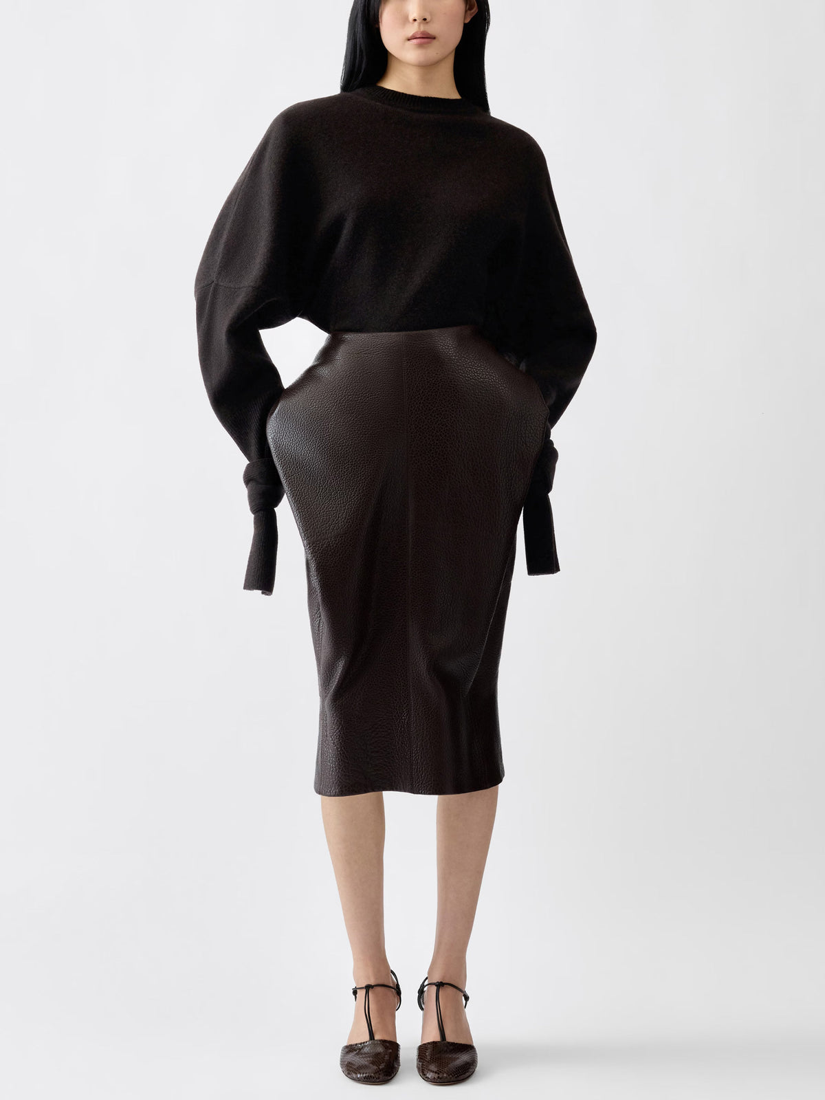 Jacquemus Pullover Fiocco aus Kaschmir-Mix für Damen Dunkelbraun