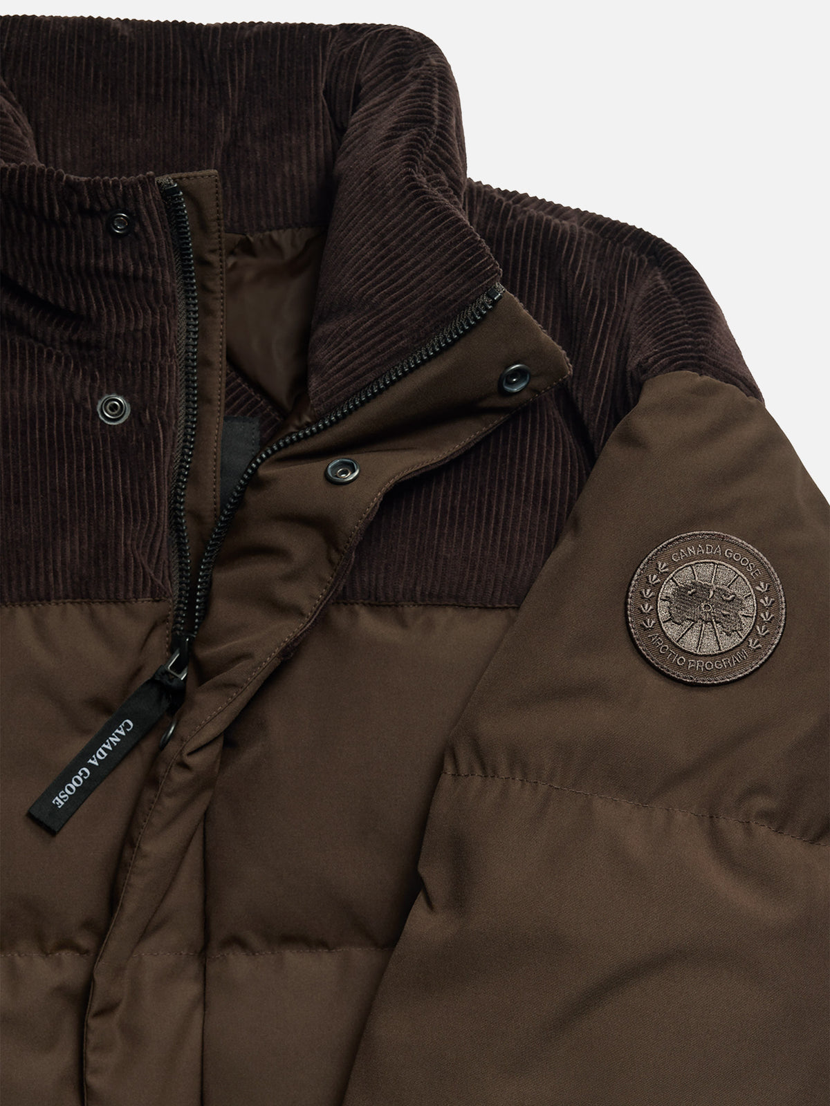 Canada goose Cord-Daunenjacke Sterling für Herren Dunkelbraun