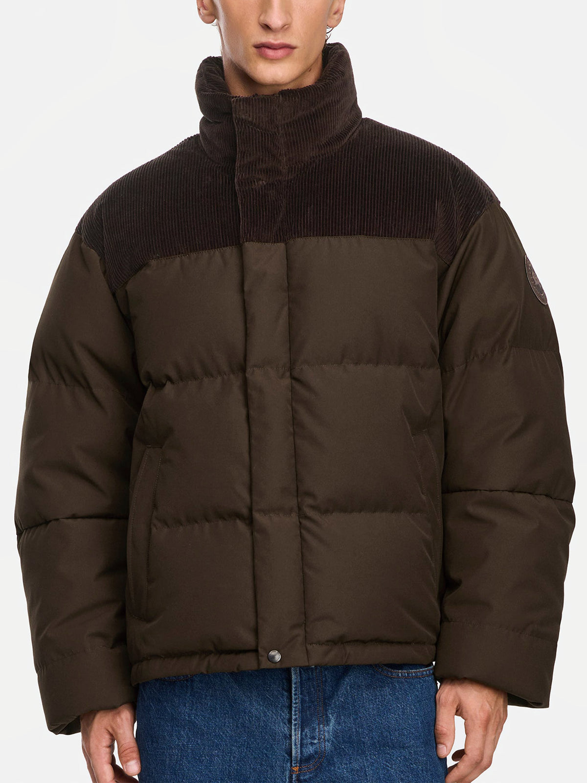 Canada goose Cord-Daunenjacke Sterling für Herren Dunkelbraun