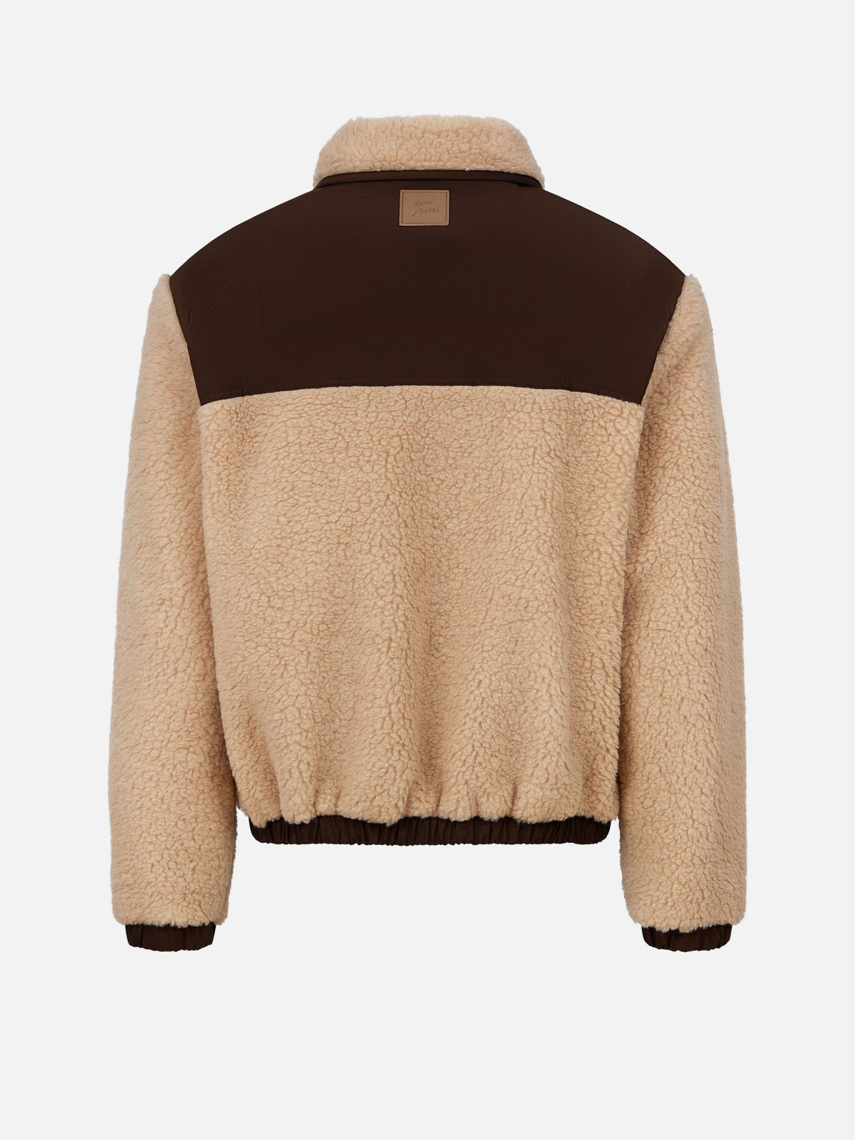 Ami paris Fleecejacke aus Wollmischung für Herren Beige/Braun