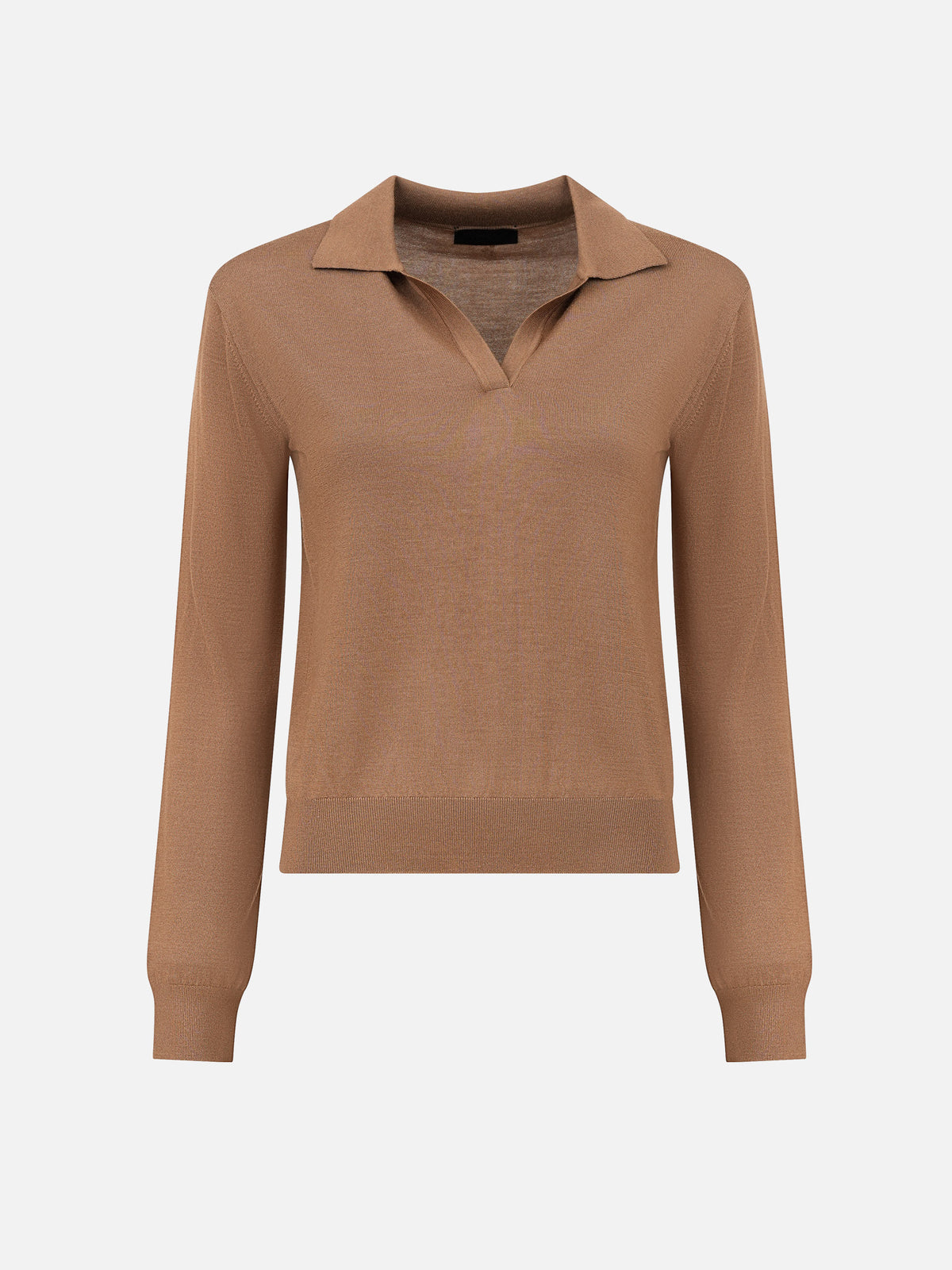 Dondup – Polopullover aus Kaschmir-Mix für Damen Camel