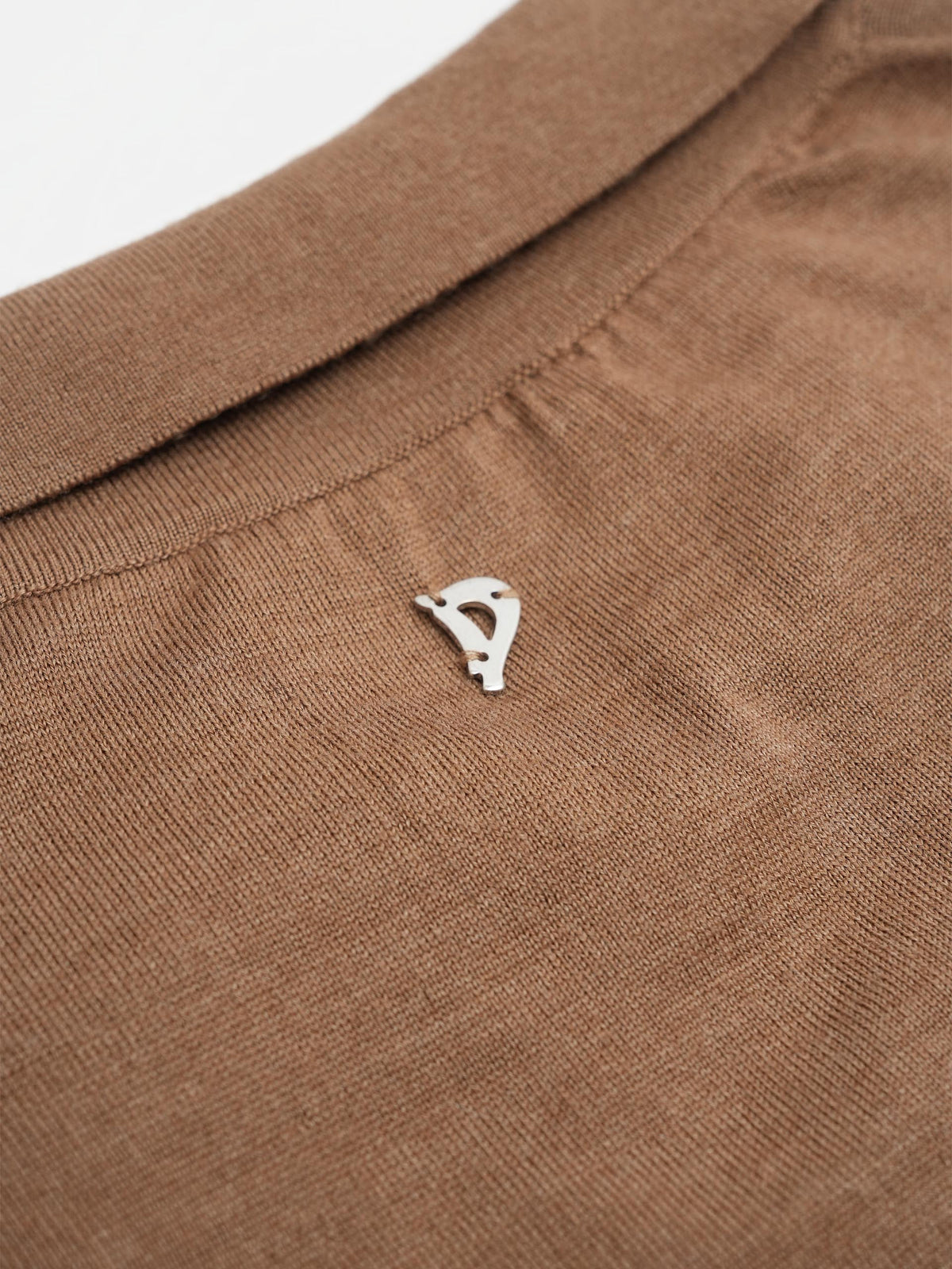 Dondup – Polopullover aus Kaschmir-Mix für Damen Camel