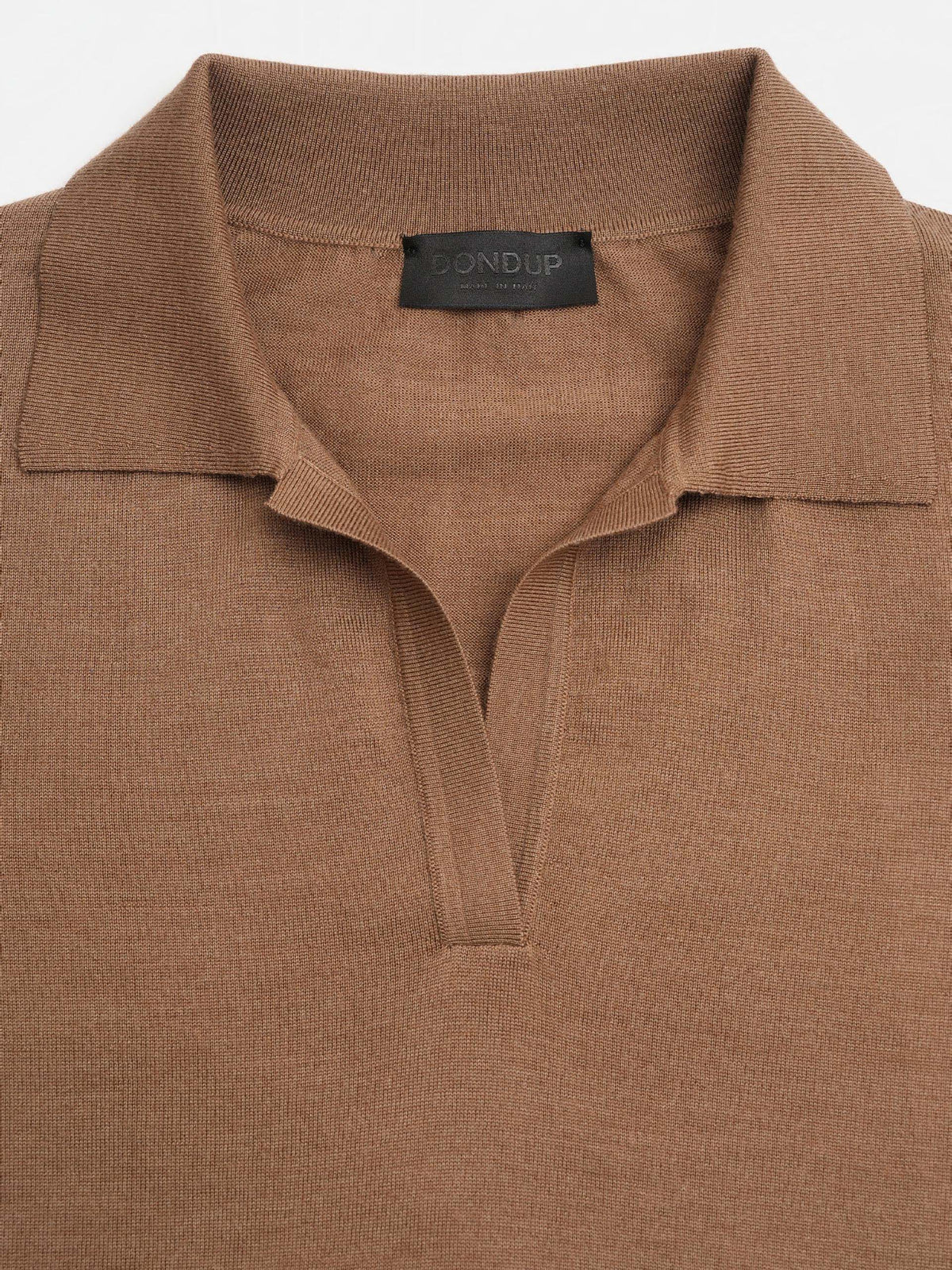 Dondup – Polopullover aus Kaschmir-Mix für Damen Camel
