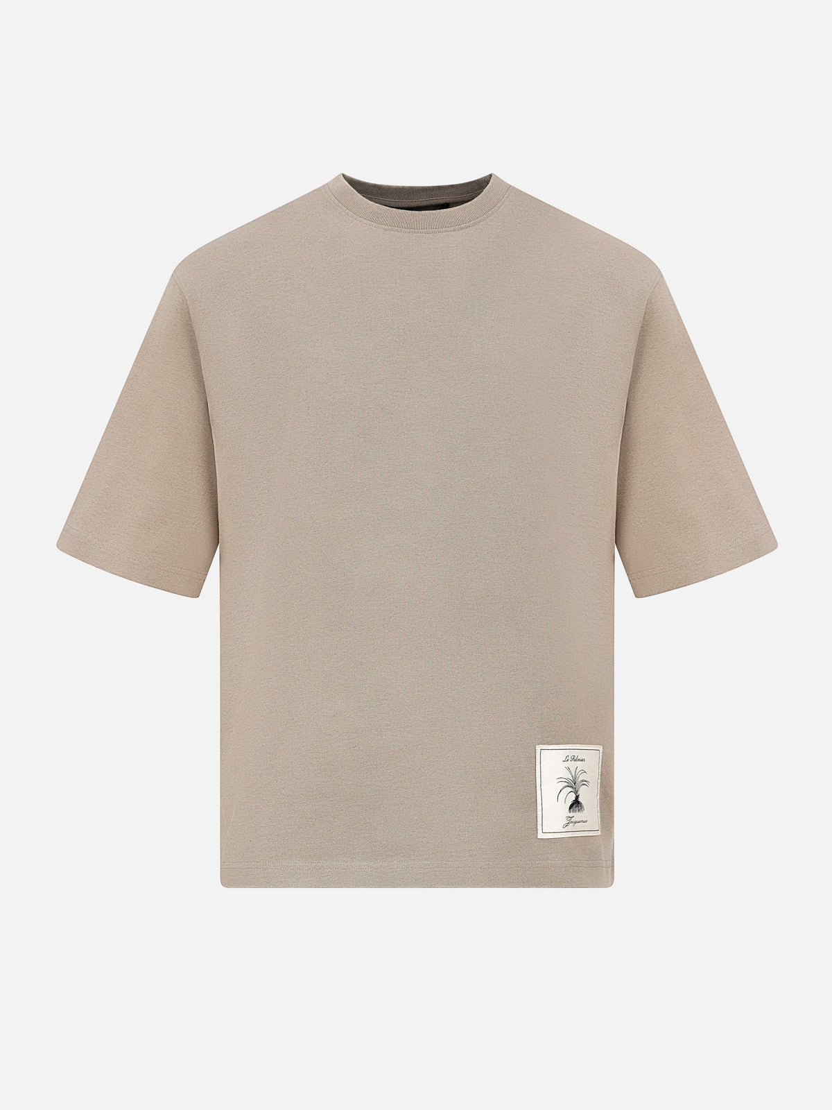Jacquemus T-Shirt Torneo mit Logo-Patch für Herren Hellbeige