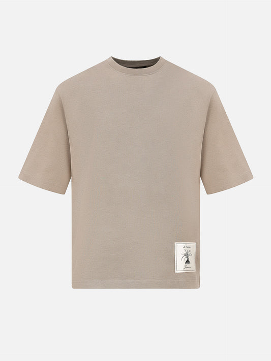 Jacquemus T-Shirt Torneo mit Logo-Patch für Herren Hellbeige