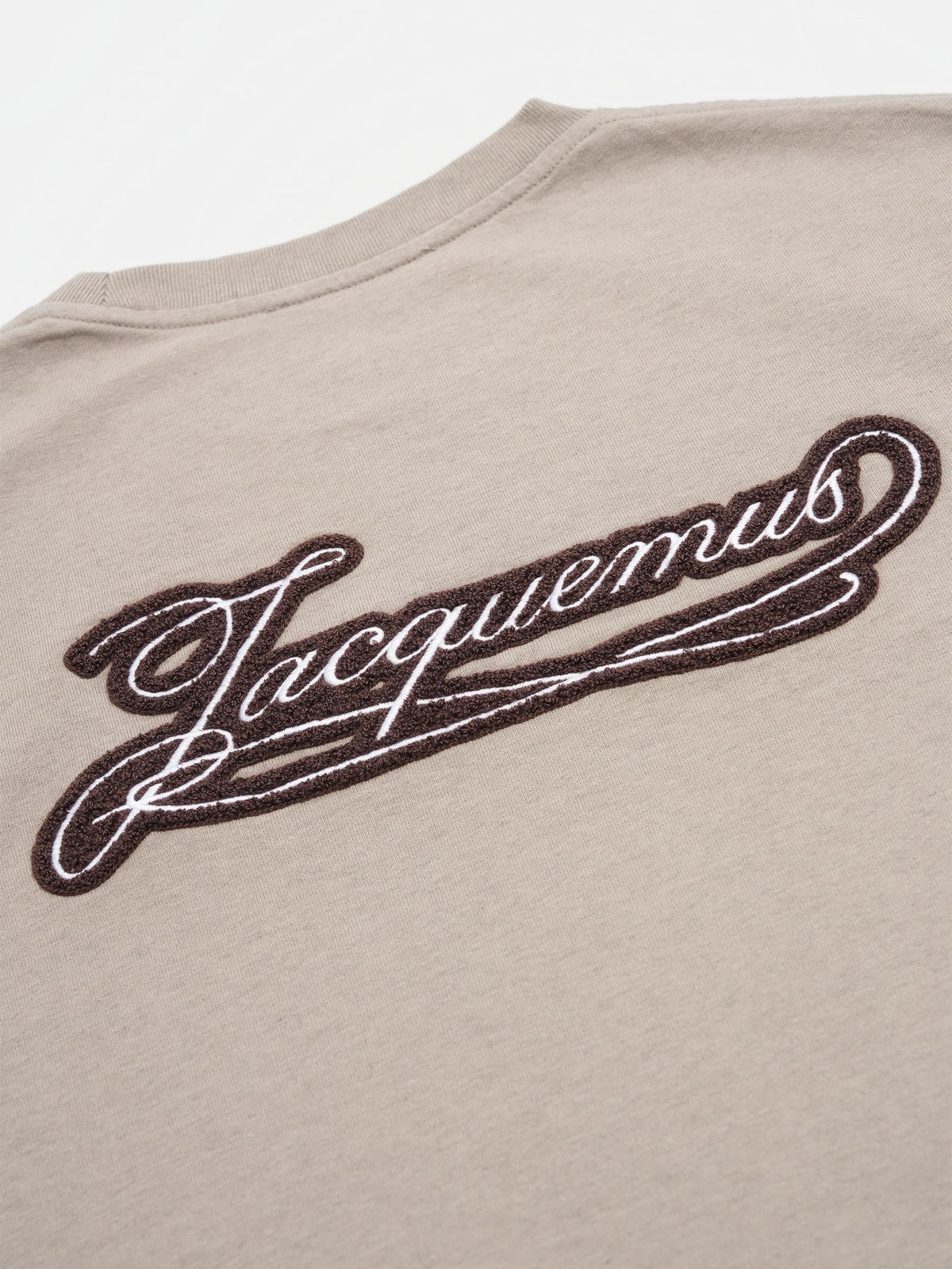 Jacquemus T-Shirt Torneo mit Logo-Patch für Herren Hellbeige