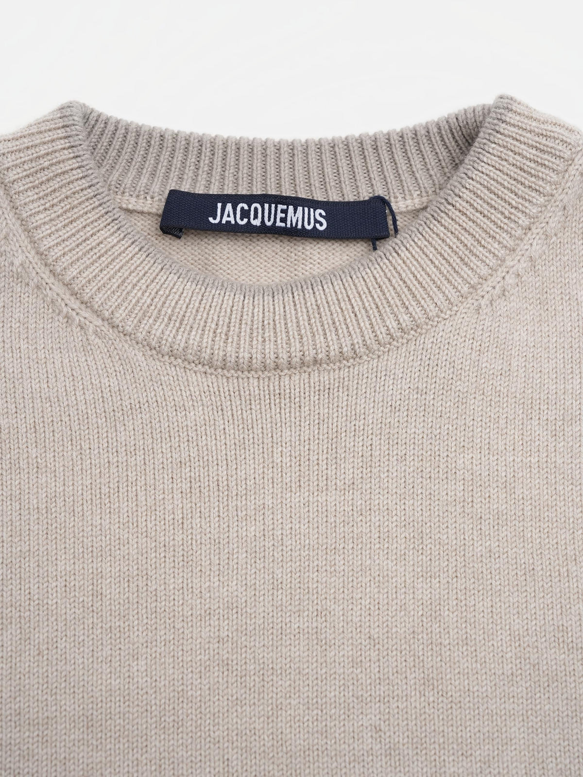 Jacquemus Pullover Moulin mit Logo-Stickerei für Damen Hellbeige