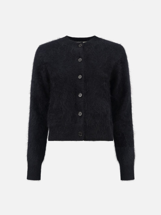 Lisa Yang – Cardigan Azalea Brushed aus Kaschmir für Damen Schwarz - Black