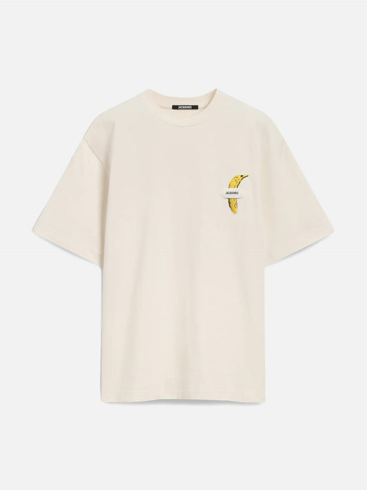 JACQUEMUS - T-Shirt Banane mit Logo für Herren in Hellbeige - Light beige