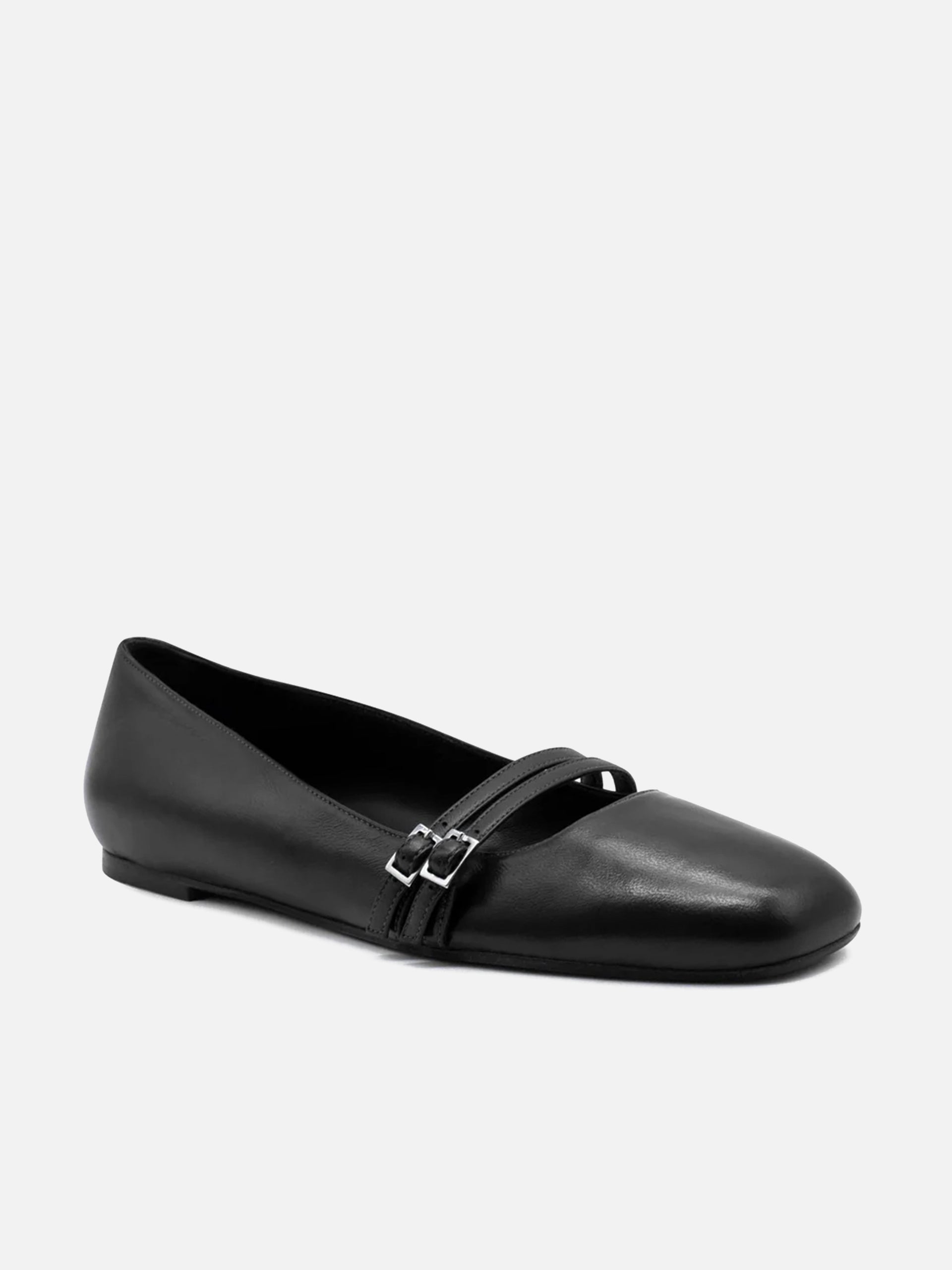 GIABORGHINI - Felice Ballerina mit Riemenverschluss Schwarz – Black