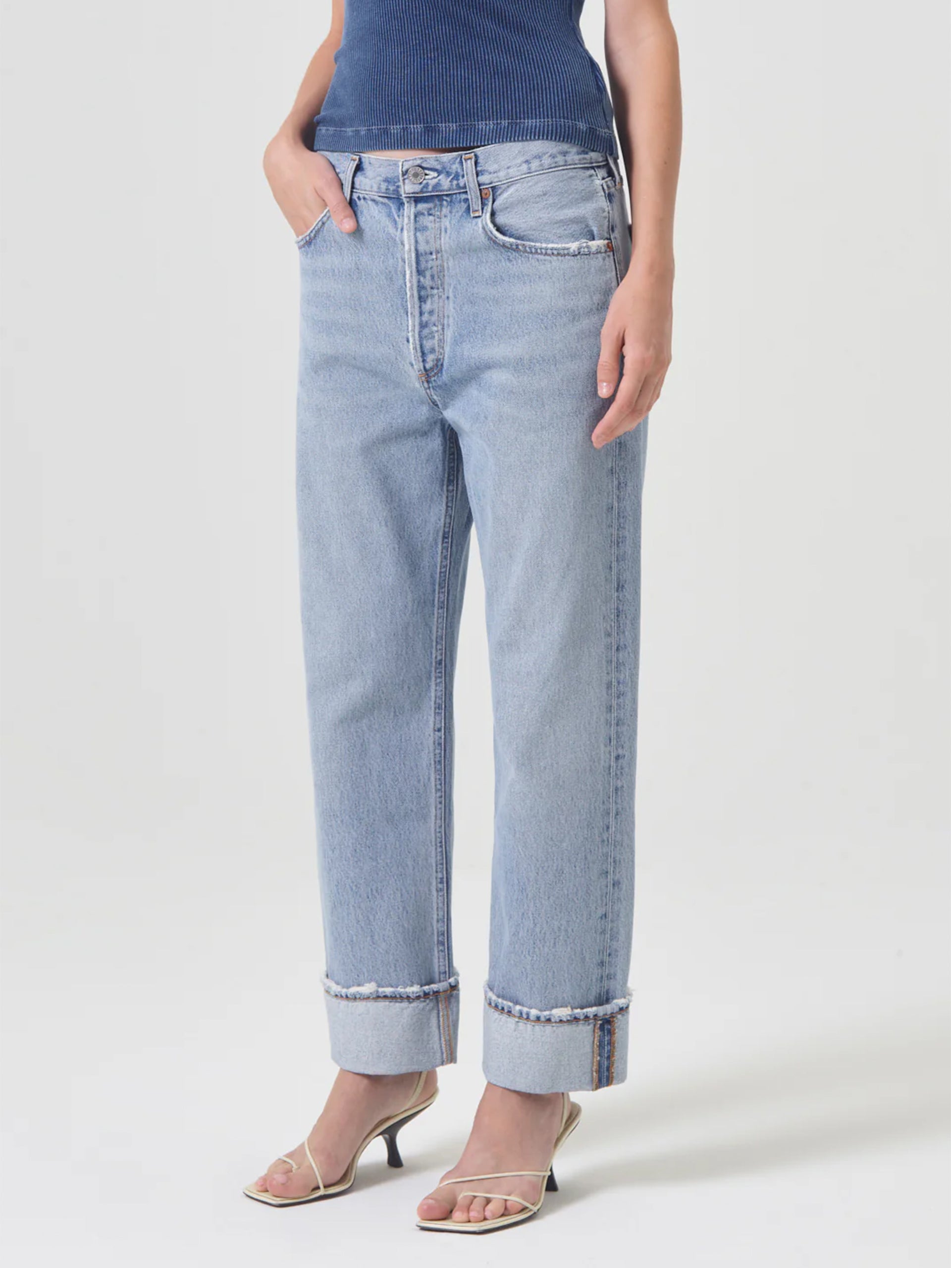 AGOLDE - Fran Low Slung Jeans mit geradem Bein