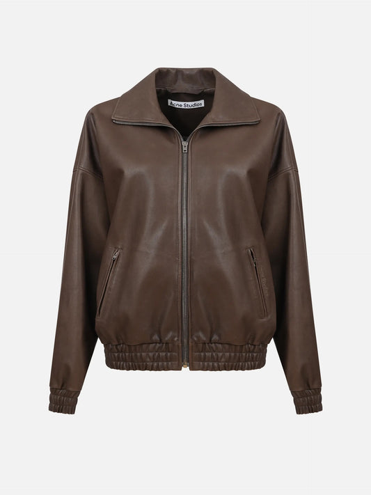 ACNE STUDIOS - Lederjacke mit Stehkragen für Damen