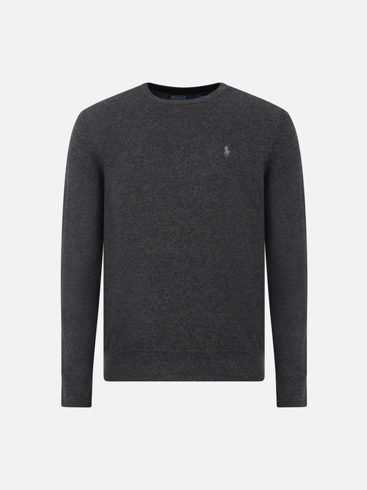 Polo Ralph Lauren – Rundhalspullover aus Wolle für Herren Dunkelgrau - Dark Grey