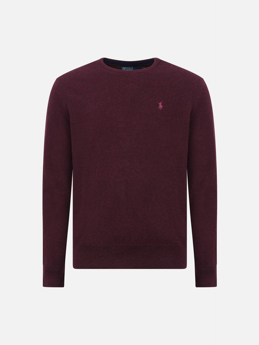 Polo Ralph Lauren – Rundhalspullover aus Wolle für Herren Dunkelrot - Dark Red