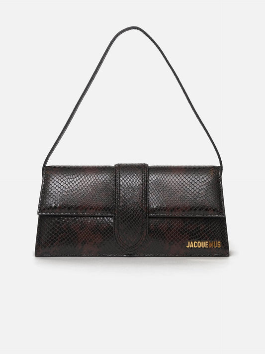 JACQUEMUS - Tasche Bambino Long aus Leder für Damen in Braun Snakeskin