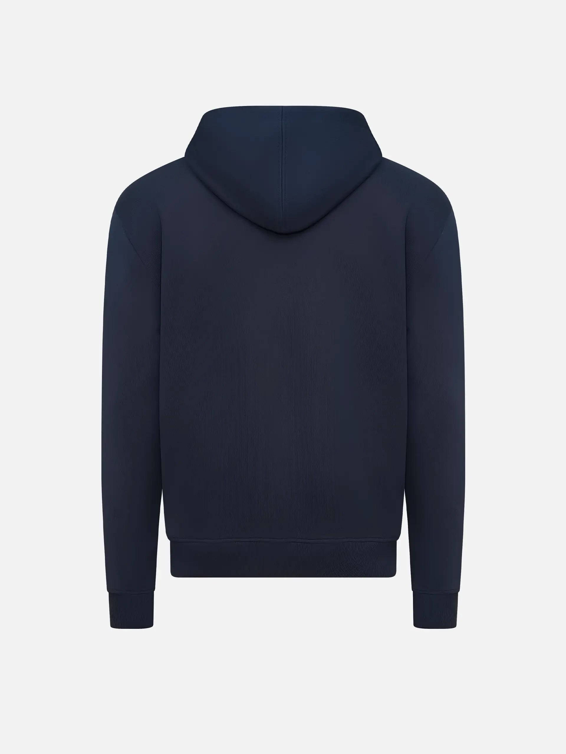 AMI PARIS - Hoodie mit rotem Ami De Coeur Logo Navy