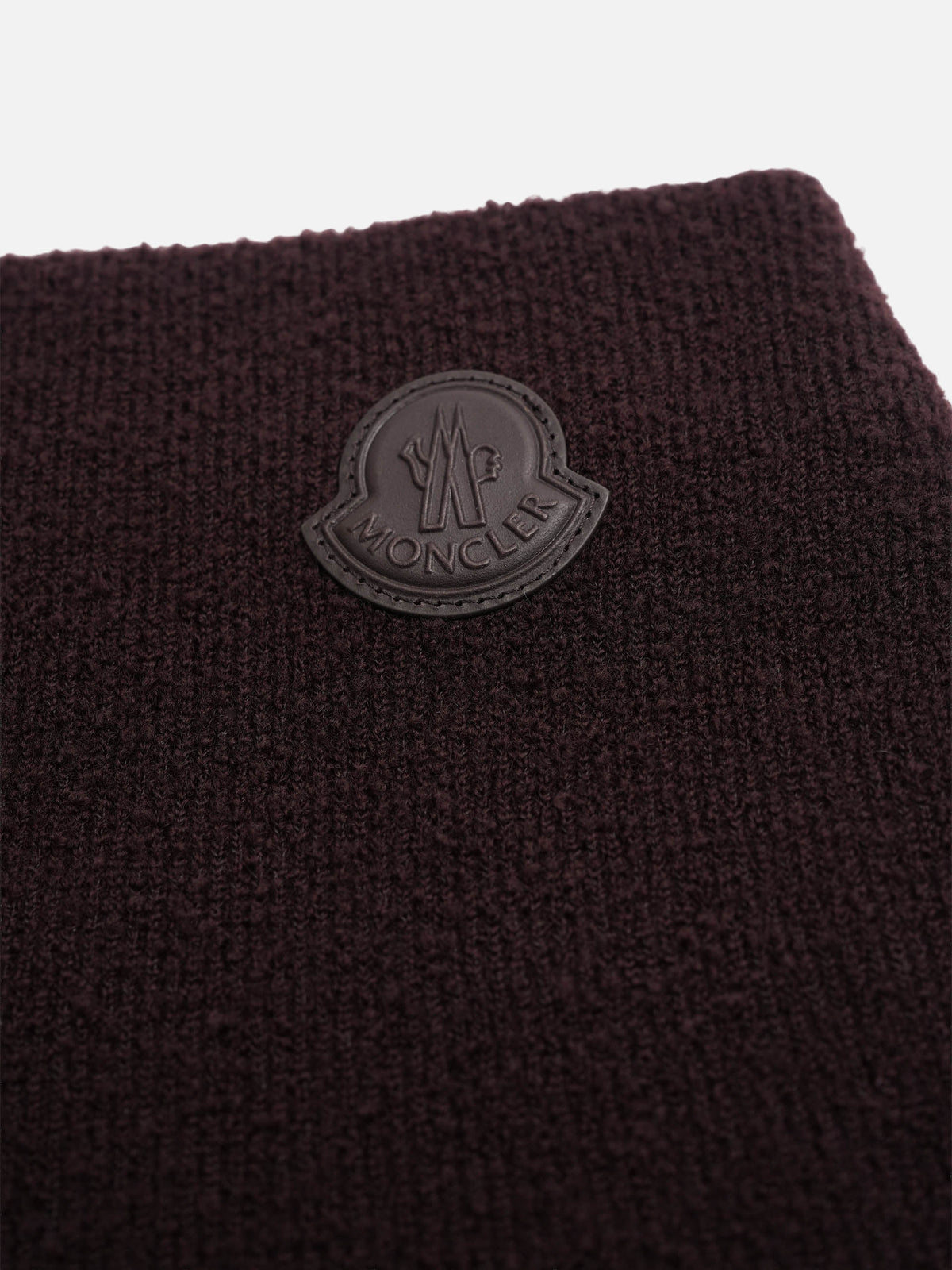 Moncler Midi-Rock aus Bouclé-Strick für Damen Rostbraun