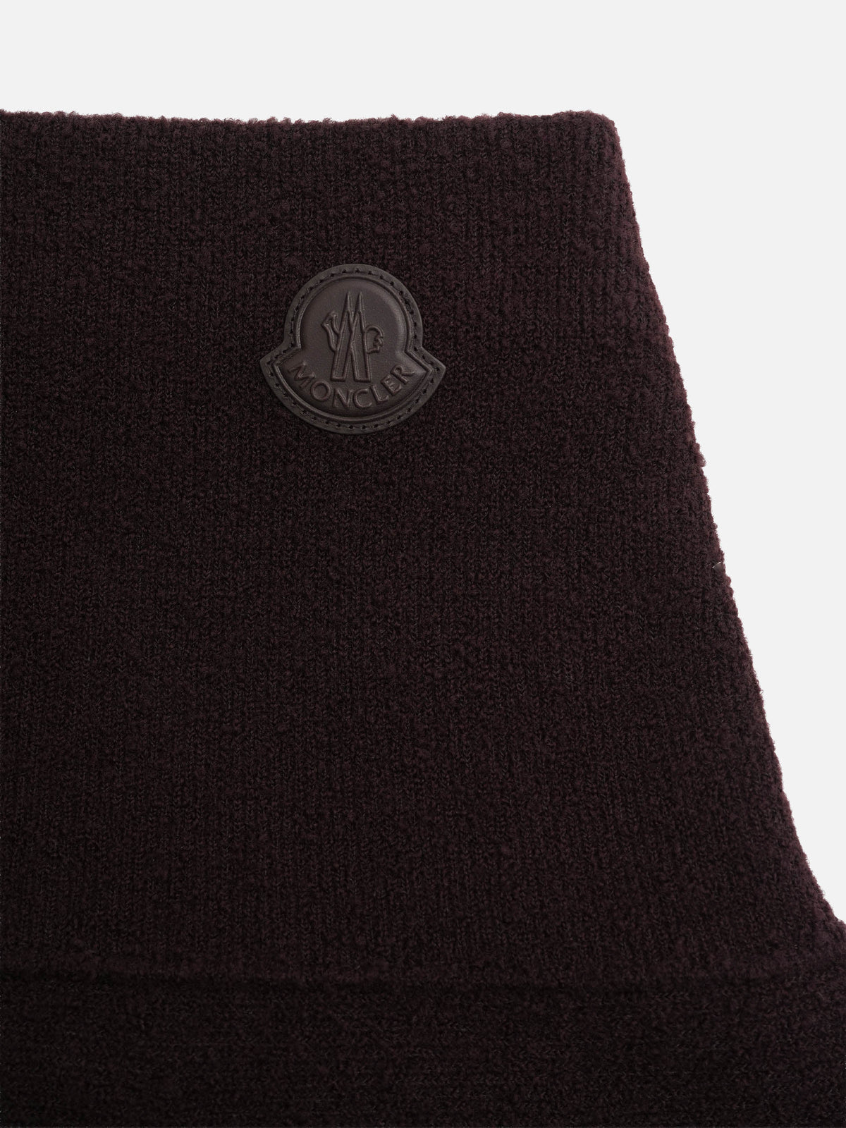 Moncler Midi-Rock aus Bouclé-Strick für Damen Rostbraun