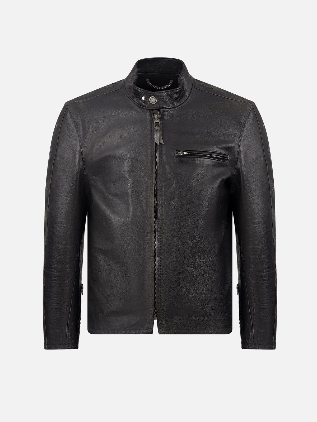 Golden goose Bikerjacke aus Leder für Herren Schwarz