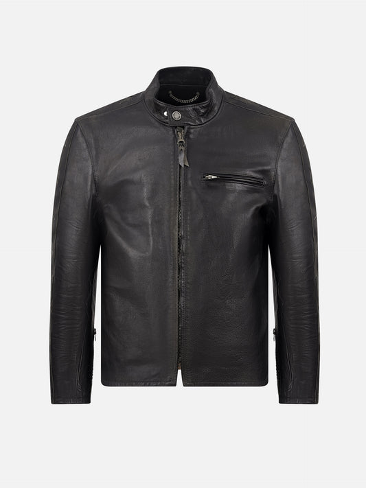 Golden goose Bikerjacke aus Leder für Herren Schwarz