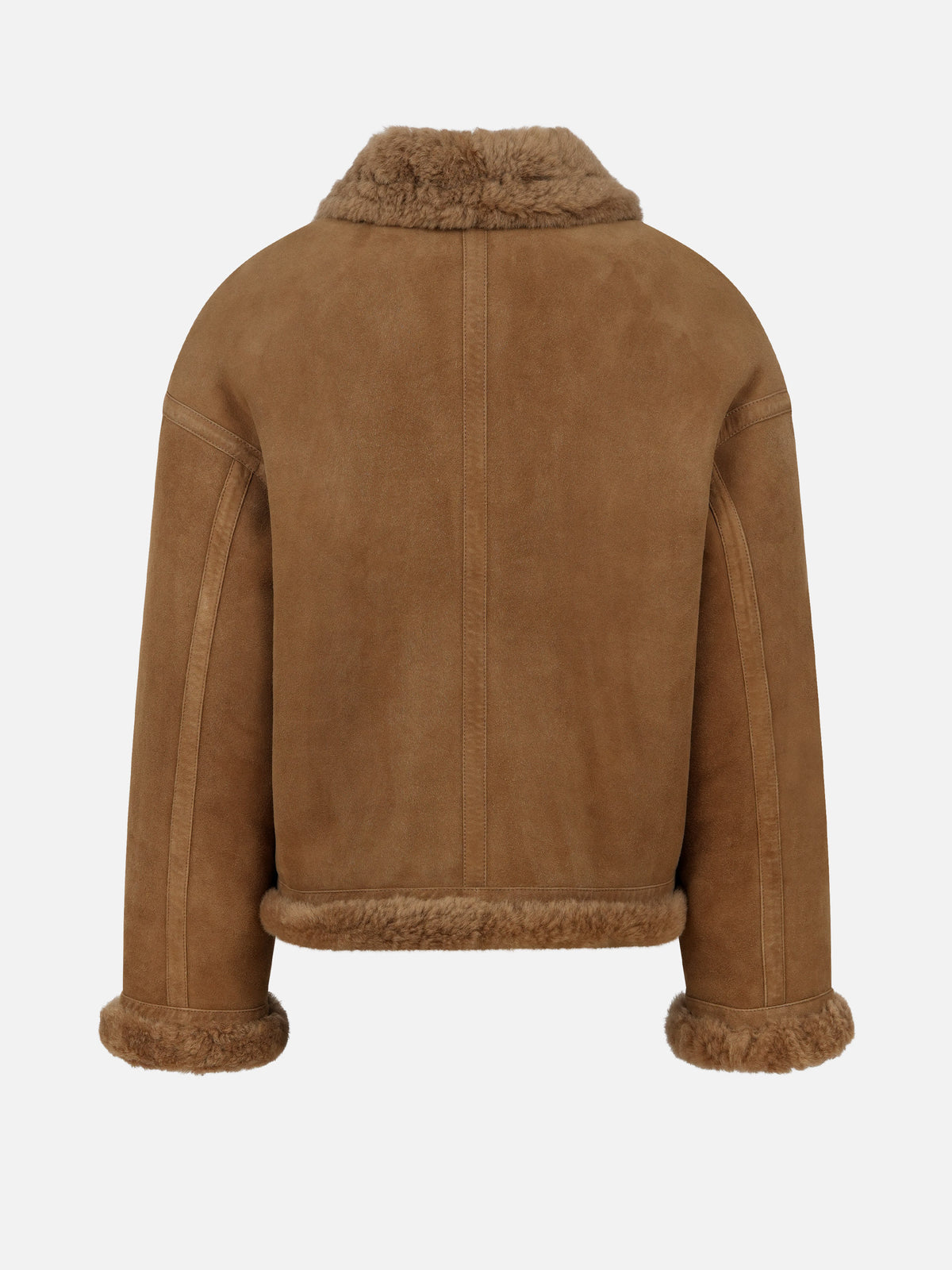 Ami paris Aviator-Jacke aus Shearling für Herren Braun