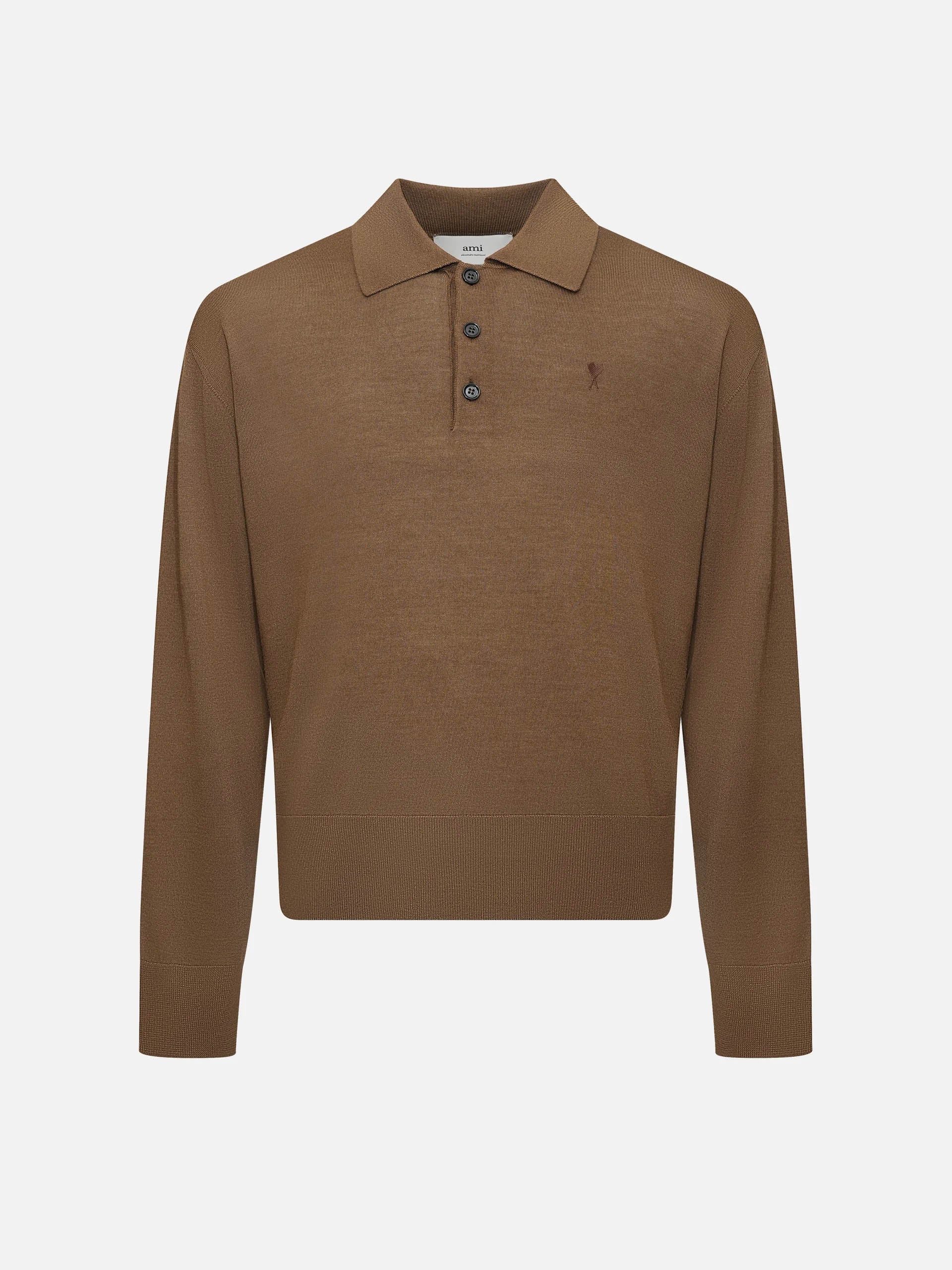 AMI PARIS - Polo-Pullover Ami De Coeur für Herren in Braun