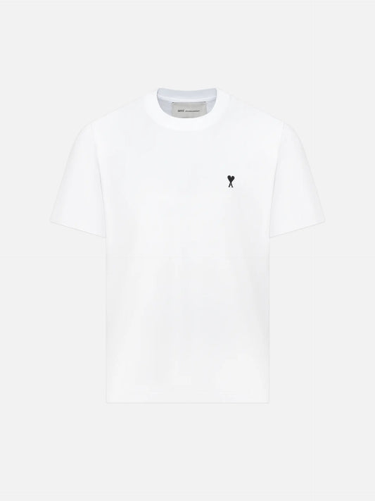 AMI PARIS - T-Shirt Ami De Coeur aus Baumwolljersey Weiß - White