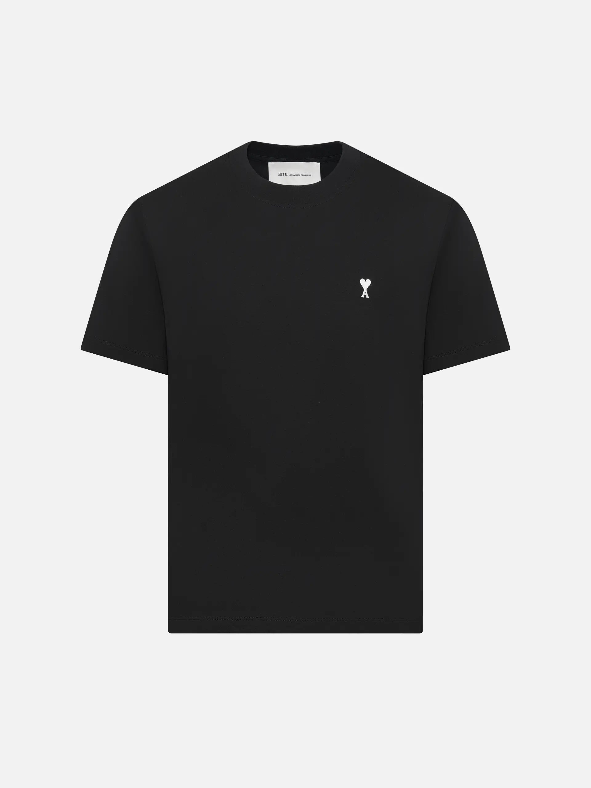 AMI PARIS - T-Shirt Ami De Coeur aus Baumwolljersey Schwarz - Black