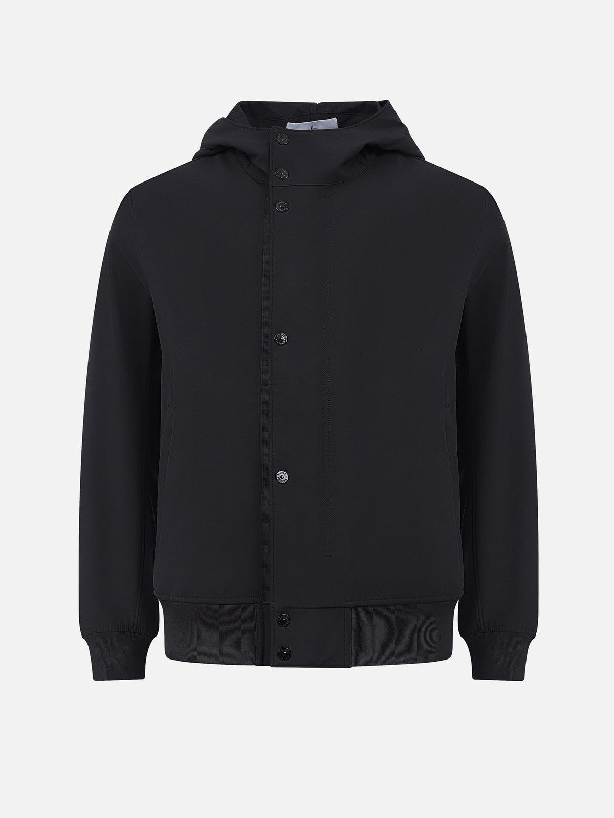 Stone island Kapuzenjacke Soft Shell-R für Herren Schwarz