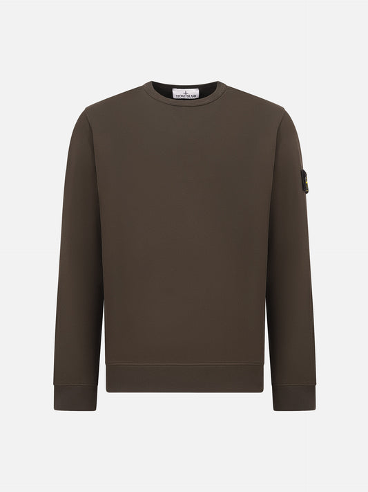 Stone island Sweatshirt mit Kompass-Patch für Herren Braun