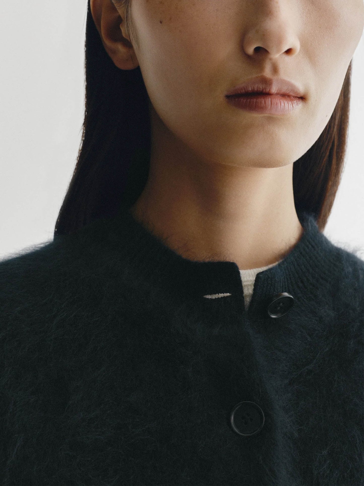 Lisa Yang – Cardigan Azalea Brushed aus Kaschmir für Damen Schwarz - Black