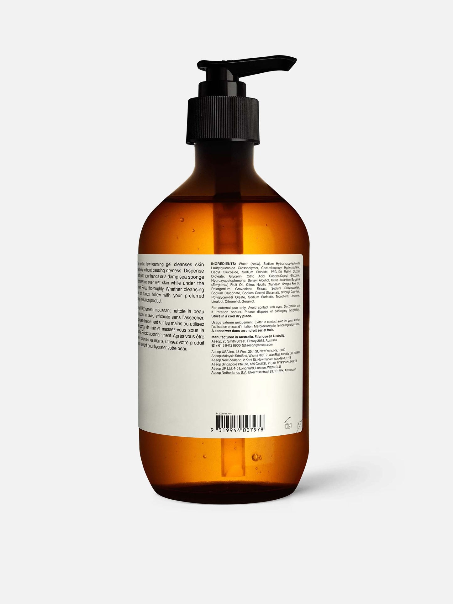 AESOP - Geranium Leaf Body Cleanser - 500 mL