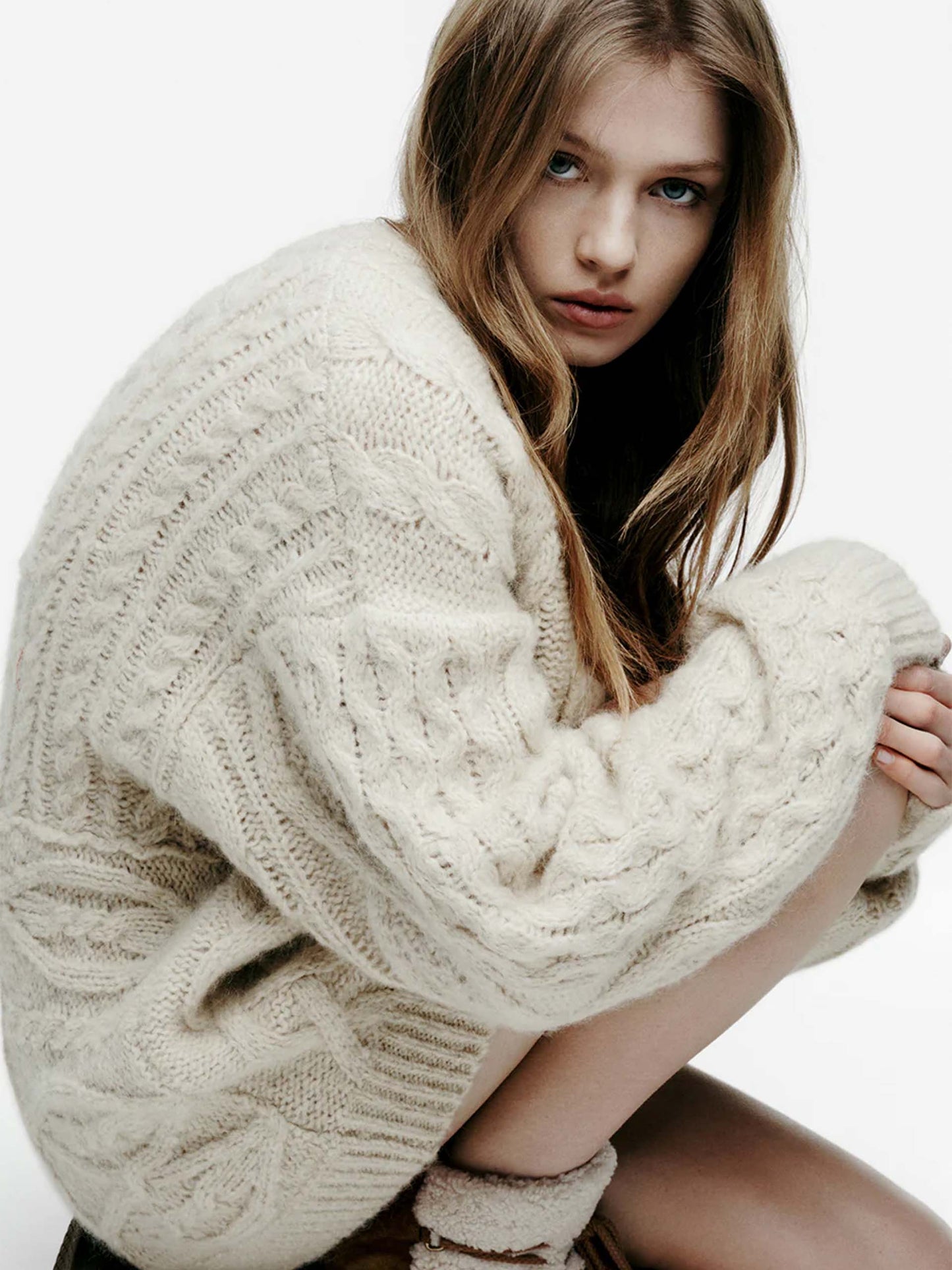 MARANT ETOILE - Bolinea Zopfstrick-Pullover für Damen in Beige