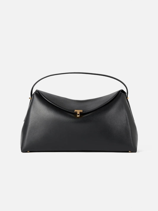 TOTEME - T-Lock Tote Bag aus Leder in Schwarz - Black