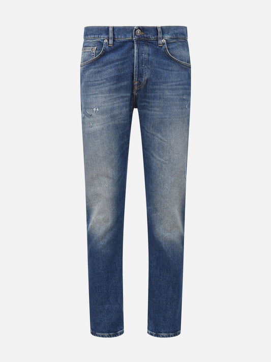Dondup Straight Jeans Icon Relax für Herren Blau
