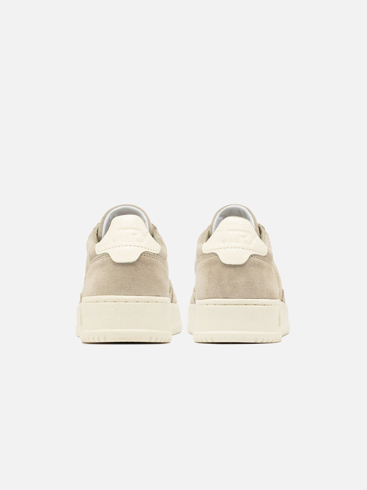 AUTRY - Sneakers Medalist Low aus Veloursleder für Damen Beige / Weiß