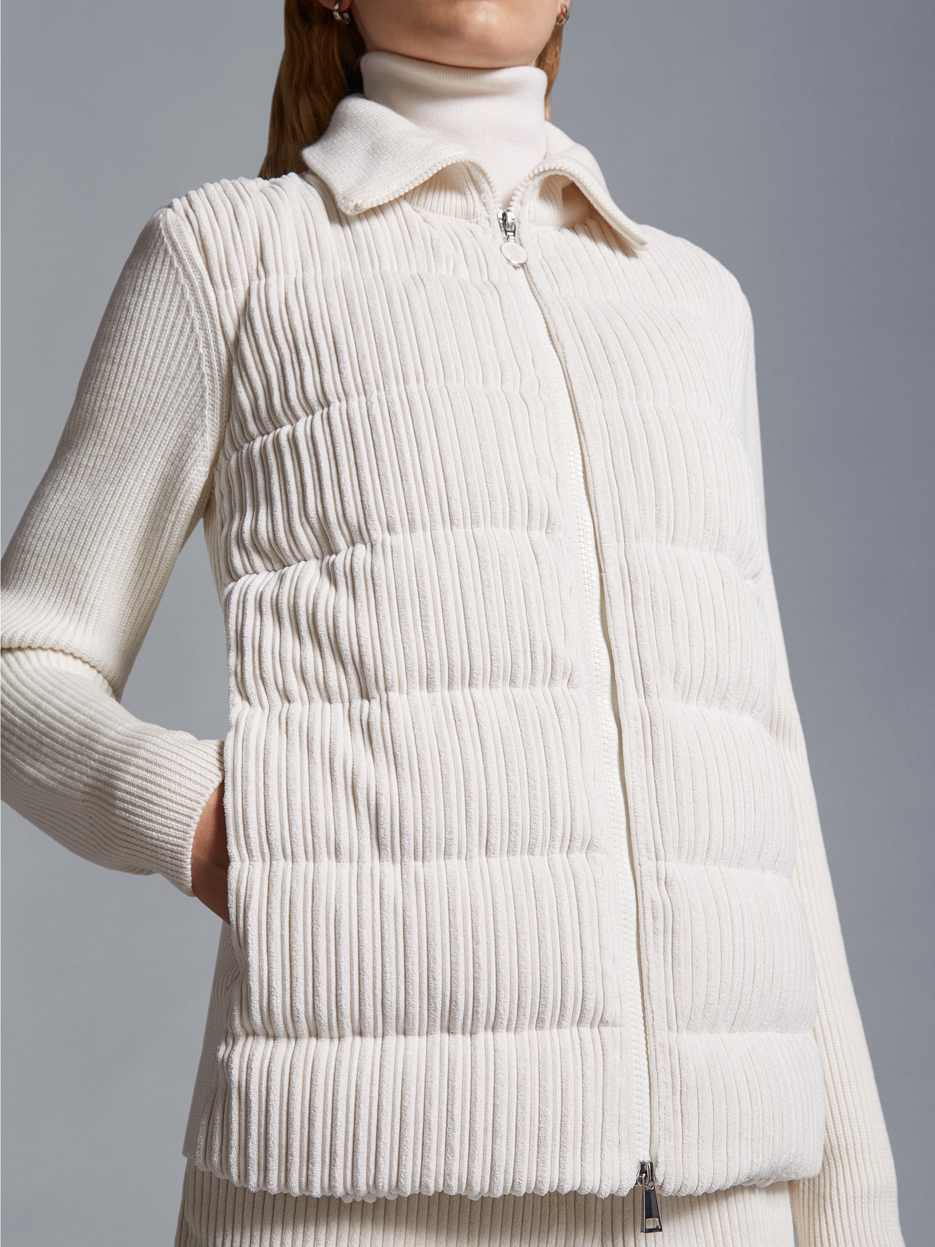 MONCLER - Cardigan aus Kordsamt