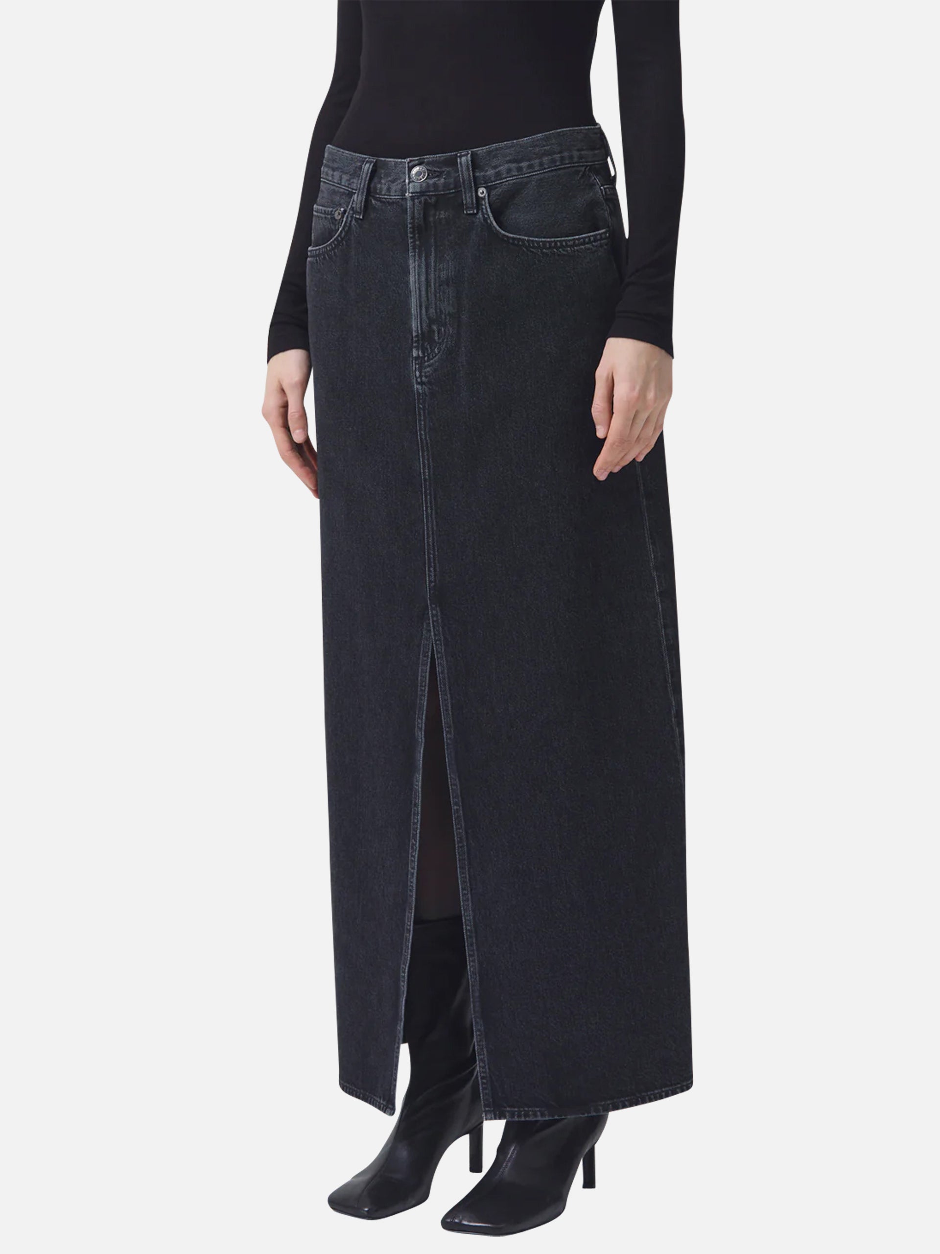 AGOLDE - Maxi Skirt Leif Denim