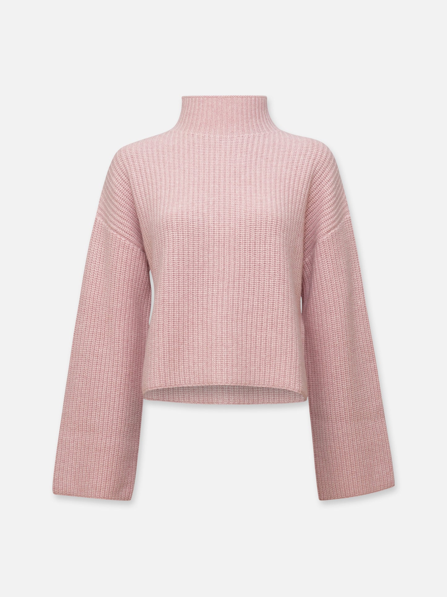 LOULOU STUDIO - Pullover Faro mit Stehkragen Rosa – Pink Rose